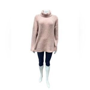 Roots Knit Turtleneck EUC Dusty Rose Longsleeve Size Medium